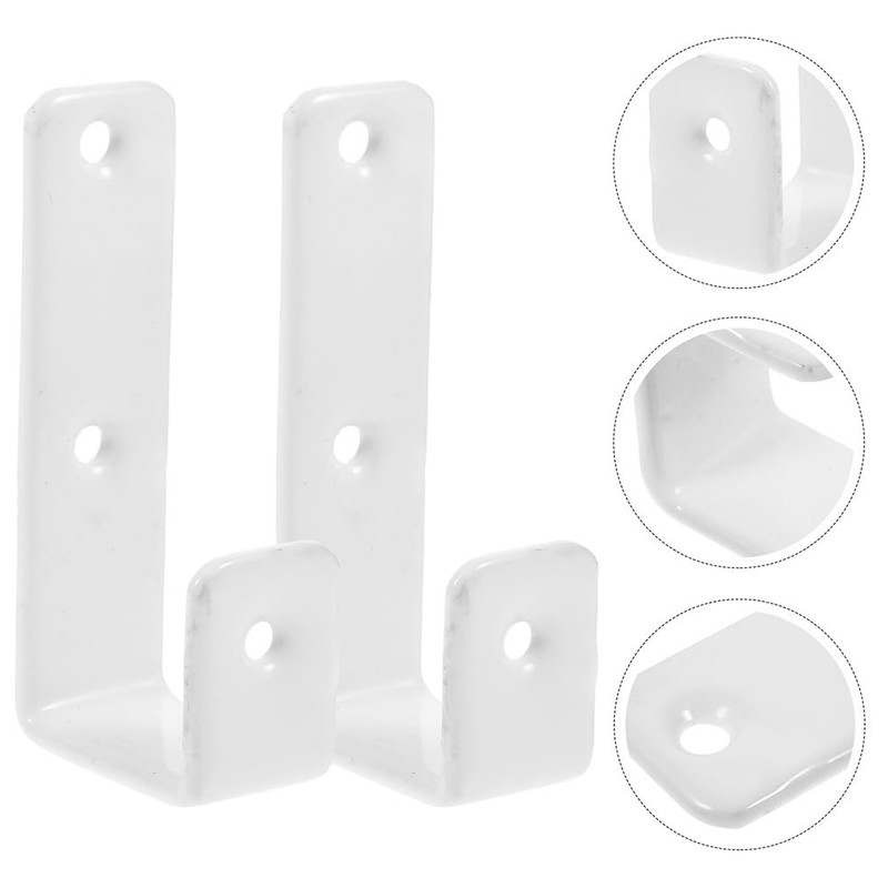 COHEALI Ladder Hooks, 7-Shape, 4-Piece Set, Metal, Rust-Proof, Compact Design,