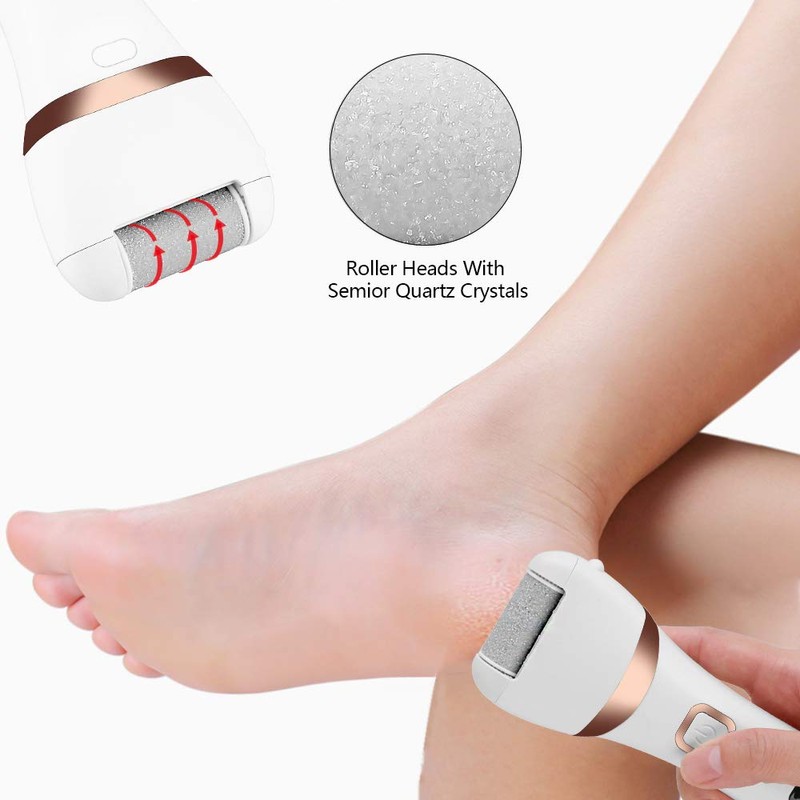 Electric Pedicure Device Replacement Roller Heads,ELMCHEE 3 Different Mineral Stone