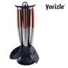 요리즐 Copper Temptation Kitchen Tool Cooking Utensil Set 7-Piece with