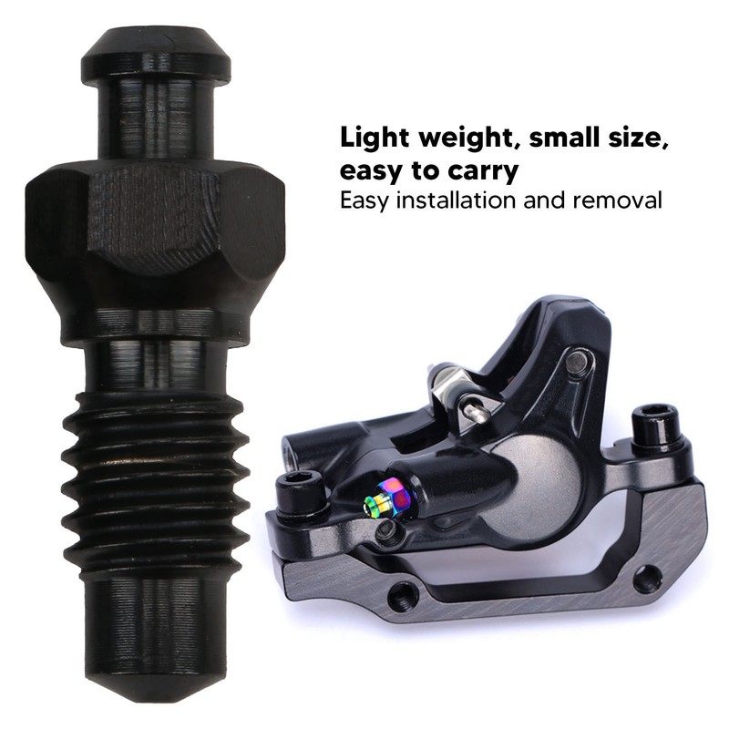 2Pcs Disc Brake Bleeder Screw Titanium Alloy M6 Rust Resistance