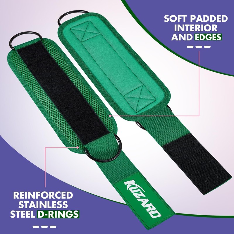 Resistance Bands Set with Ankle Straps, Glutes Workout Equipment, Ankle