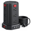 Power Strip Surge Protector, 10 Ft Extension Cord with 12