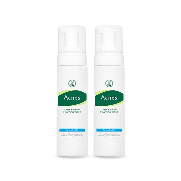 Acnes Clear & White Foaming Wash 1+1 Special Set  - Acnes Clear & White Foaming Wa