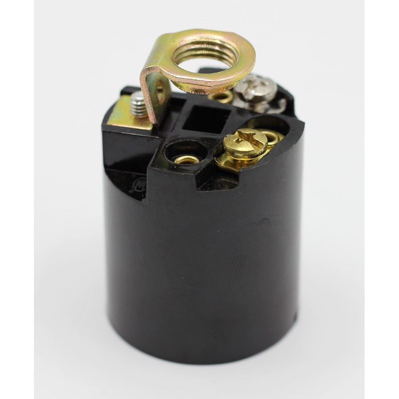Creative Hobbies® ELT5561A Phenolic (Bakelite) Medium Base E26 Fixture Socket,