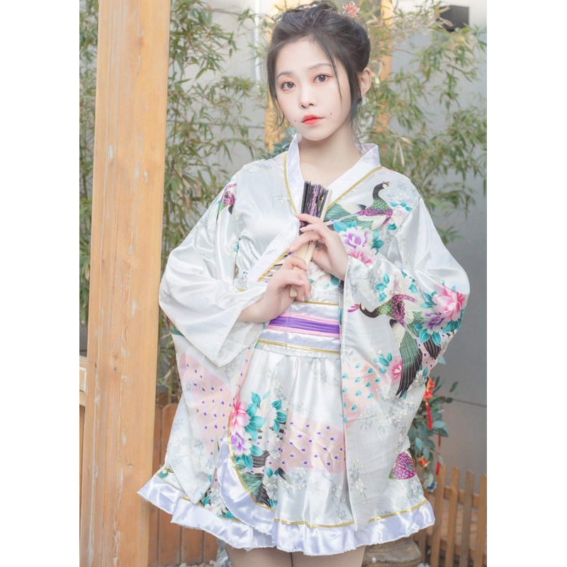 Lady Lazy Kimono Dress, Dress, Cosplay, Mini Length, Kimono, One