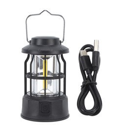 Rechargeable LED Camping Lantern Retro Portable Camping Lantern Survival Light Rechargeable Light Hanging Lamp Outdoor Lamp
