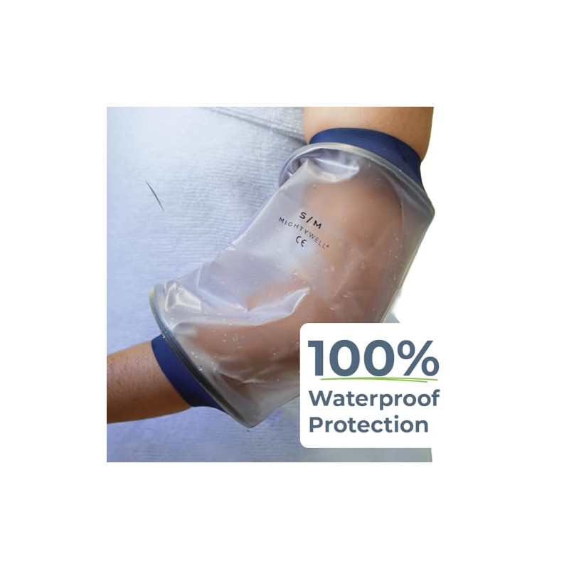 Mighty Well H2O Shield PICC Line Shower Cover (Ocean Blue,