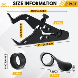 Tallew Motorcycle Cruise Control, Include 2 Pcs Wrist Hand Grips, 2 Pcs Motorcycle Throttle Lock with 2 Silicone Ring Protect Throttle Control System for Most Any Bike