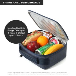 Titan Fridge Cold Lunch Box With 2 350g Ice Walls®, Dark Wave