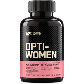 Optimum Nutrition Opti-Women Daily Multivitamin for Women, Immune Support Supplement With Iron, 30 Day Supply, 60 Count, (Packaging May Vary)