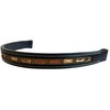 Equitem Large Light Topaz Rectangular Crystal Bling Leather English Browband