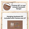 14x8.5 Frame Brown Walnut Shadow Box Frame | 3/4" of