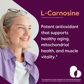 L-Carnosine 500 mg – sin rellenos – sin estearatos, 240 cápsulas