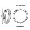 BONLAVIE 925 Sterling Silver Post Huggie Earrings | Hoop Earrings