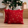 GAMUSI Set of 2 Christmas Cushion Covers 45 x 45