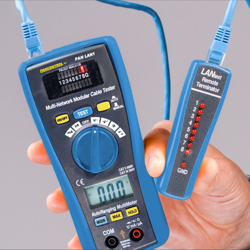 Pancontrol PAN LAN1 LAN-Tester und Digital-Multimeter 300V CAT III mit