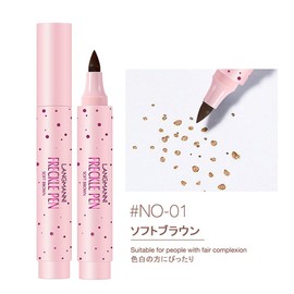 MIRUOKOU [Popular] Freckle Makeup, Tear Spots Pen, Scalloped on Face, Won't Fall Off, Natural and Realistic, Freckle Makeup, Multiple Hemorrhoid Makeup, Beginners Waterproof, Sweatproof, Non-Fading, Smearing, Beautiful Teardrop Crop Pen for Beginners (01# Soft Brown)