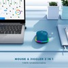 PEIOUS Wireless Mouse Jiggler - LED Wireless Mice with Build-in