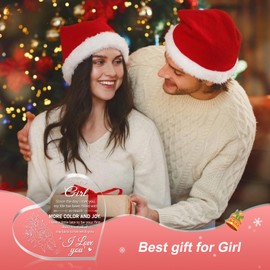 PETCEE for Girl - 3.9x0.4x3.9 Heart-Shaped Engraved Plaque Romantic Gift for Girlfriend Wife Express Your Love with This Beautiful Keepsake Perfect for Anniversaries Valentine's Day