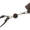 Orobianco Pass Case with Reel Brown OROBIANCO ORHO-010 ID Case