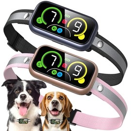 Dog Bark Collar Pro, Instant Bark Solution, Smart Anti Barking Device with 4 Correction Modes, Fast-Acting Barking Collar for for Large Medium Small Dogs 5-150lbs, Ideal for Home & Outdoor Use