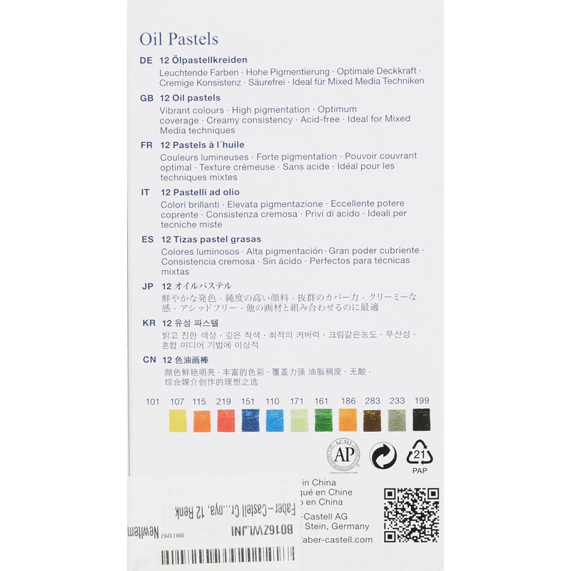 Faber-Castell Permanent Oil Pastel Studio Quality