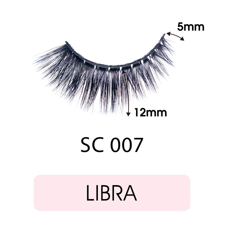 CATTITUDE 3D LASHES Libra Sexy Cat False Eyelashes, Lightweight &