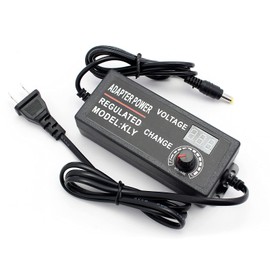 9V to 24V 3A AC/DC Adapter Switching Power Supply，Yetaida· with Digital LCD Display, for Household Electronics and LED Strip, 5.5 x 2.5mm Plug
