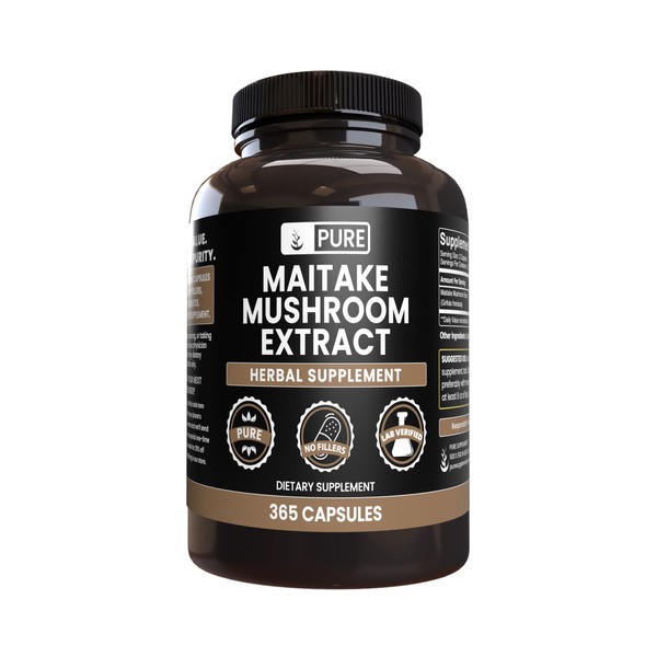 Pure Original Ingredients Maitake Mushroom (365 Capsules) No Magnesium Or Rice Fillers, Always Pure, Lab Verified