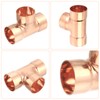 uxcell 1 Pcs 1 inch Tee Copper Fitting Tee Shaped