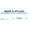 Aqua Splash N Hoop Basketball & Ball Inflatable Hoop &