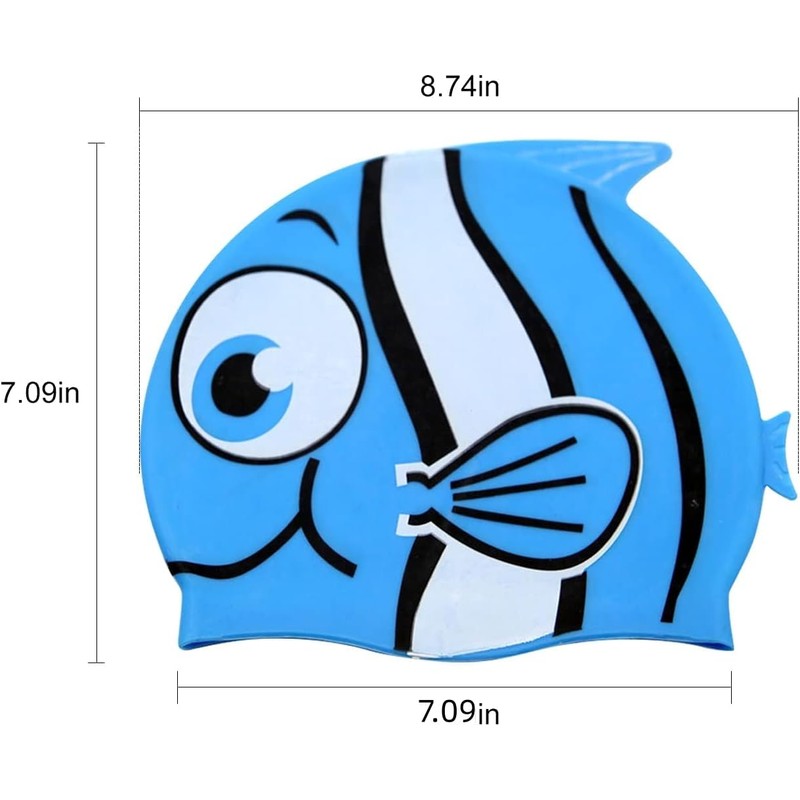 LONROI Gorros de natación para niños, Gorros de baño de