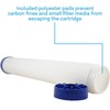 SpiroPure 20x2.5 Empty Refillable Filter Cartridges with Polyester Pads (Case