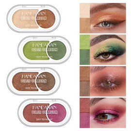 BAISEN DIARY Burnt Terracotta & Smoked Bronze Eyeshadow Duo – Rich Earthy Neutrals for Sultry Everyday Glam – Ultra-Blendable, High-Payoff Formula for Effortless Smoky Eye or Warm Matte Depth(03)