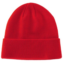 PHILIGHTS 100% Cotton Beanie Hat Knit Winter Hats for Women Men, Slouchy Beanies Cuffed Skull Cap Womens Warm Ski Hat, 1pcs Red, 3