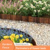GHWIE Garden Edging Border Garden Fence Wood Fence Border for
