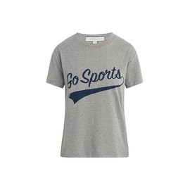 Favorite Daughter Women's Go Sports Tee, Heather Grey w/Navy