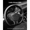 BELINOUS Leather Steering Wheel Cover Lace Up, Stitch on Steering
