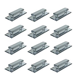 Mirart Pull Handle, Self Stick Large Acrylic Mirror Beveled Pull (12 Pack)