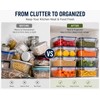 Pack-8 BPA-Free Airtight Food Containers with Locking Lids - Clear
