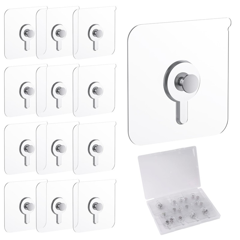 GCXIXPY 12 Pcs Picture Hangers without Nails, 30 Ibs Load
