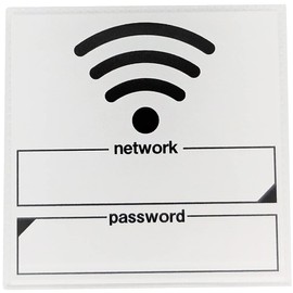 Iroha Design Concept Sign Plate WI -FI Writable SH 022 7 x 7 cm
