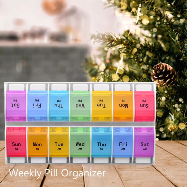 Unbranded 1 Pack Weekly Pill Organizer Pill Case Pill Box