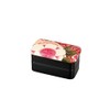 Tatsumiya 30479 Cloth Paste Lunch Box, Long Square 2-Tier Bento