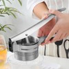 Potato Ricer, 15oz Stainless Steel Potato Masher with Ergonomic Handle