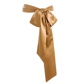 obmwang Wedding Satin Sash Belt for Special Occasion Dress Bridal Sash 4'' Wide Double Side, Gold