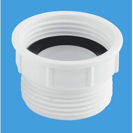 McALPINE 1¼" European to UK Waste Outlet Adaptor Flush Coupling 32MM S12A-F