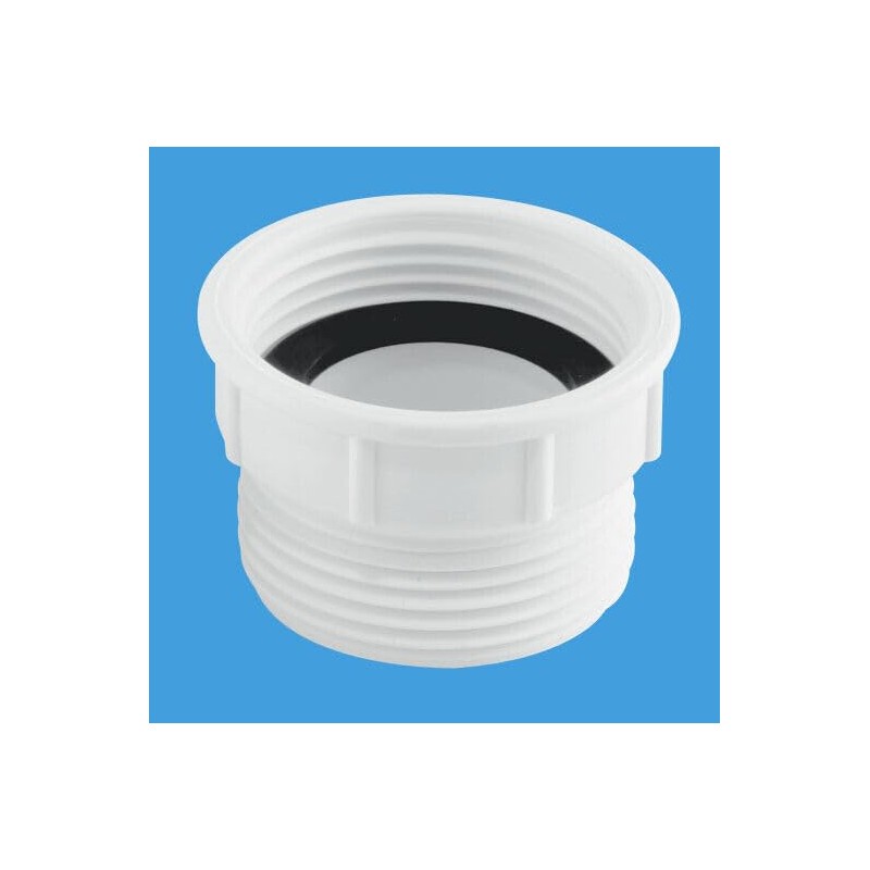 McALPINE 1¼" European to UK Waste Outlet Adaptor Flush Coupling
