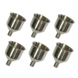 yueton Pack of 6 Stainless Steel Mini Funnel for Essential Oil Bottle, Flasks