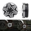 Unbranded CNC Black Cut Swingarm Pivot Cover Bolt for Harley